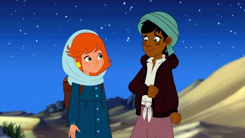 Lilli und Abu brechen mitten in der Nacht zu einer Suche auf. – Bild: WDR
