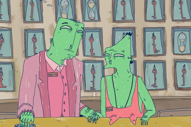 Matta und Matto Matto und Matta in ihrem Hotel SRF/​YK Animation Studio GmbH – Bild: SF1