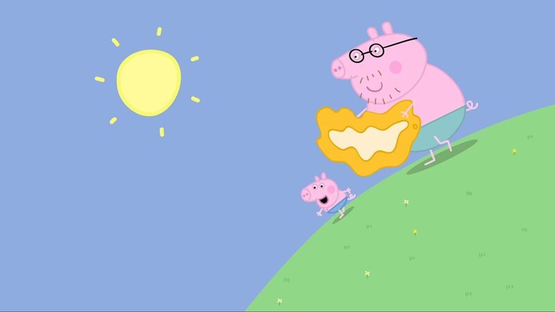 v.li.: George Pig, Daddy Pig – Bild: Paramount v.li.: George Pig, Daddy Pig – Bild: Paramount