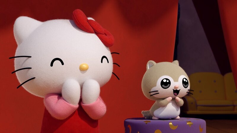 Kitty kommt mit Magie in Kontakt. – Bild: Der verschwundene Magier /​ © 2022 SANRIO CO. LTD.