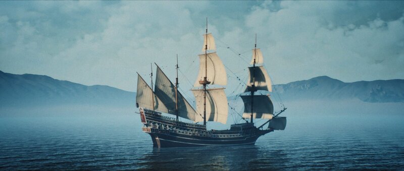 REENACTMENT – Die HMS Oxford segelt auf See. (Kredit: Dash Pictures) – Bild: Dash Pictures /​ Dash Pictures