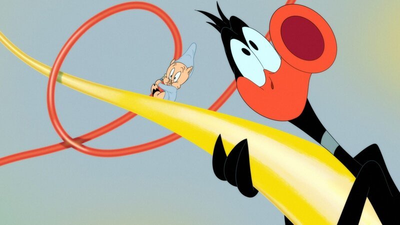 L-R: Porky Pig und Daffy Duck – Bild: Warner Bros. Entertainment Inc. LOONEY TUNES and all related characters and elements are trademarks of and © Warner Bros. Entertainment Inc. All Rights Reserved