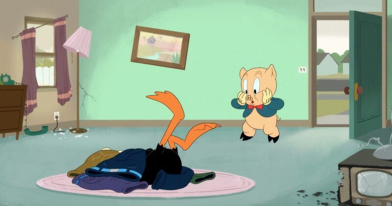 v.li.: Daffy Duck, Porky Pig – Bild: Warner Bros. Entertainment Inc. LOONEY TUNES and all related characters and elements are trademarks of and © Warner Bros. Entertainment Inc. All Rights Reserved
