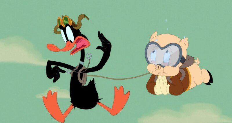v.li: Daffy Duck, Porky Pig – Bild: Warner Bros. Entertainment Inc. LOONEY TUNES and all related characters and elements are trademarks of and © Warner Bros. Entertainment Inc. All Rights Reserved