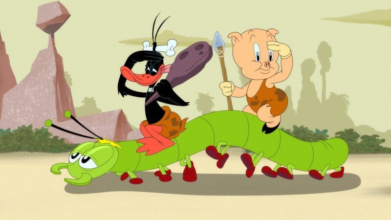 Oben, v.li.: Daffy Duck, Porky Pig – Bild: Warner Bros. Entertainment Inc. LOONEY TUNES and all related characters and elements are trademarks of and © Warner Bros. Entertainment Inc. All Rights Reserved