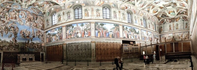 In jahrelanger harter Arbeit erschuf Michelangelo die weltberühmten Fresken der Sixtinischen Kapelle in Rom. – Bild: ZDF und Tamira Coldeway