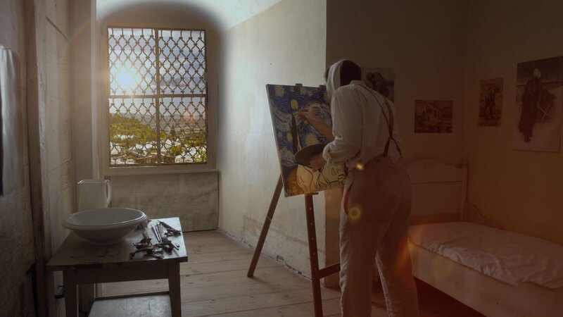 In der Nervenheilanstalt von Saint-Remy malte Vincent van Gogh sein Meisterwerk „Die Sternennacht“. – Bild: ZDF und Felix Beßner