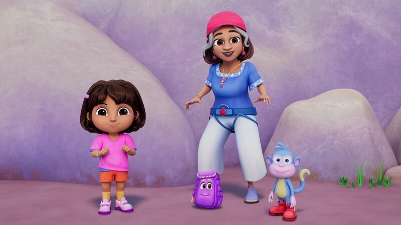 v.li.: Dora, Backpack, Abuela, Boots – Bild: Paramount