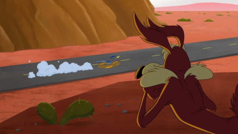 v.li.: Road Runner, Wile E. Coyote – Bild: Warner Bros. Entertainment Inc. LOONEY TUNES and all related characters and elements are trademarks of and © Warner Bros. Entertainment Inc. All Rights Reserved /​ for show promotional use only