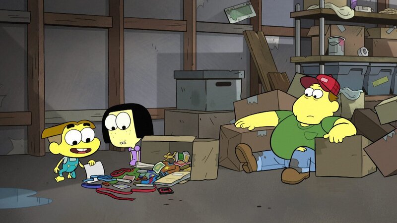 l-r: Cricket Green, Tilly Green, Bill Green – Bild: Disney XD