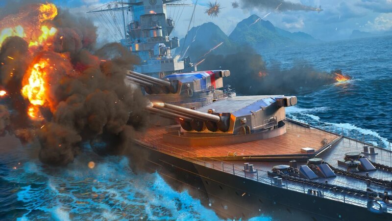 Kriegsschiffe +++ Die Verwendung des sendungsbezogenen Materials ist nur mit dem Hinweis und Verlinkung auf RTL+ gestattet. +++ – Bild: RTL /​ World of Warships