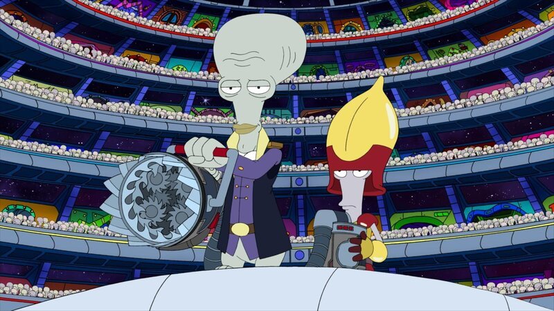 Foster (l.) – Bild: Paramount /​ FOX /​ 2013 FOX BROADCASTING /​ AMERICAN DAD and 2013 TCFFC ALL RIGHTS RESERVED.