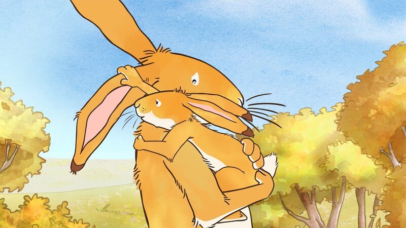 Der kleine Hase und der große Hase haben sich sehr lieb. – Bild: KiKA/​SLR Productions Australia Pty.Ltd./​Scrawl Studios Pte Ltd./​hr/​ARD