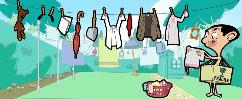 Wo er auftaucht, nimmt man besser Reißaus! Die Warnung kommt nicht von ungefähr: Mr. Bean ist das, was man gemeinhin unter einer wandelnden Zeitbombe versteht. – Bild: Mr Bean TM and © Tiger Aspect Productions Ltd 2002 /​ © Tiger Aspect Productions Ltd 2020