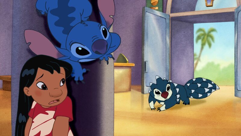 Lilo (l.), Stitch (o.M.) – Bild: DISNEY
