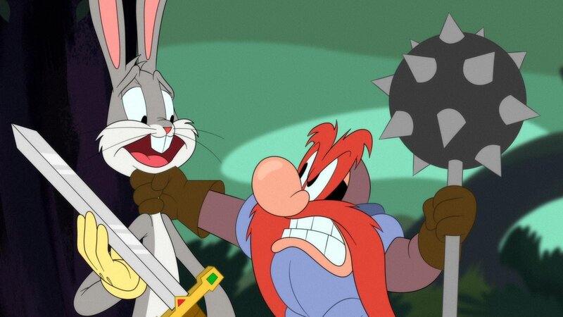 v.li.: Bugs Bunny, Yosemite Sam – Bild: Warner Bros. Entertainment Inc. LOONEY TUNES and all related characters and elements are trademarks of and © Warner Bros. Entertainment Inc. All Rights Reserved