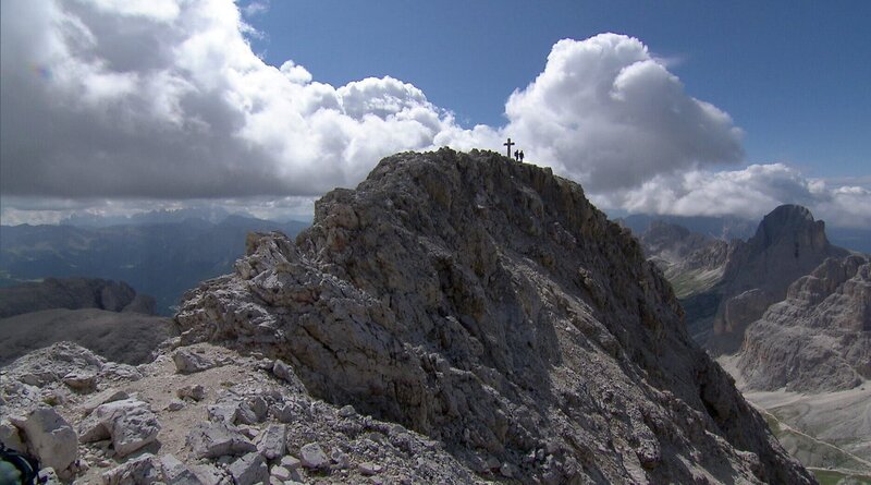 Der Kesselkogel ist mit 3004m der höchste Gipfel der Rosengartengruppe. – Bild: ORF/Telepool/BR Der Kesselkogel ist mit 3004m der höchste Gipfel der Rosengartengruppe. – Bild: ORF/Telepool/BR