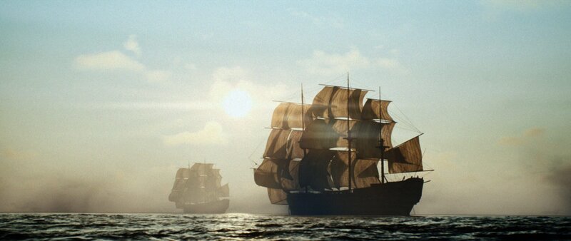 REENACTMENT – Piratenschiffe auf See. (Kredit: Dash Pictures) – Bild: Dash Pictures /​ Dash Pictures