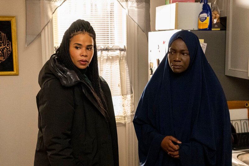 Pictured (L-R): Roxy Sternberg as Special Agent Sheryll Barnes and Constance Ejuma as Mariam. – Bild: CBS Broadcasting Inc.