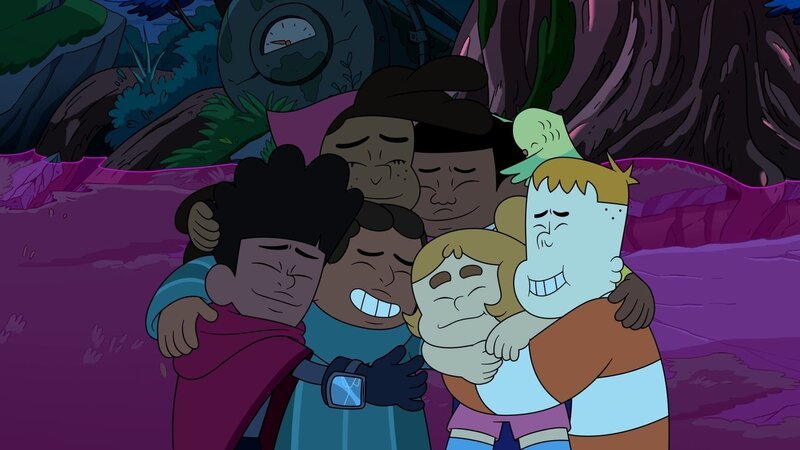 v.li.: Xavier, Omar, Maya, Craig, Kelsey, Mortimor, J.P. – Bild: Cartoon Network