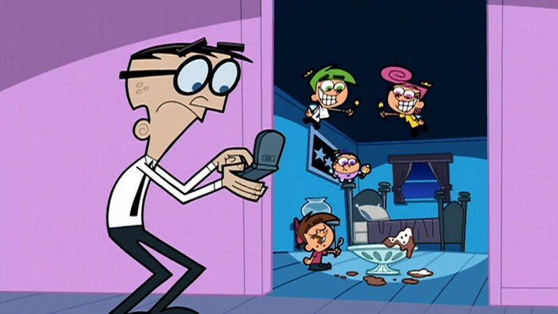 L-R: Mr. Crocker, Timmy, Cosmo, Poof, Wanda – Bild: 2012 Viacom, International, Inc. All rights reserved