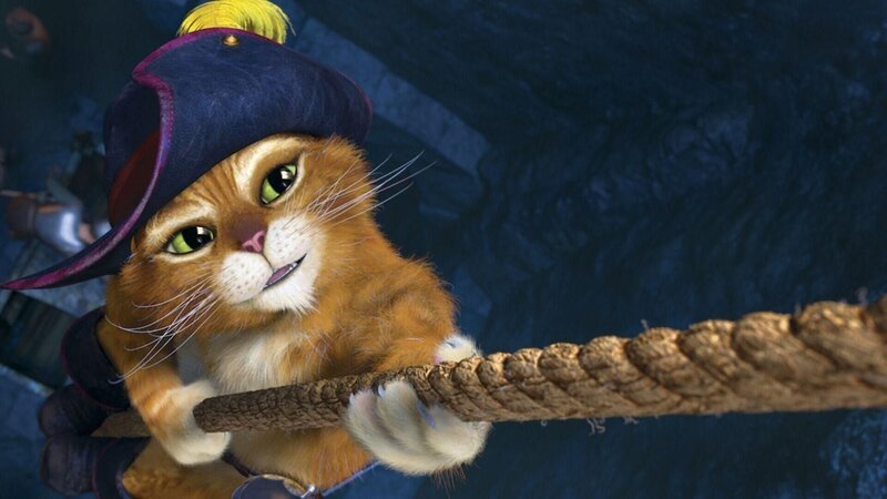 Der gestiefelte Kater sieht seine Chance gekommen, um mit Hilfe der magischen Zauberbohnen an die goldenen Eier zu kommen. +++ Die Verwendung des sendungsbezogenen Materials ist nur mit dem Hinweis und Verlinkung auf RTL+ gestattet. +++ – Bild: RTL
