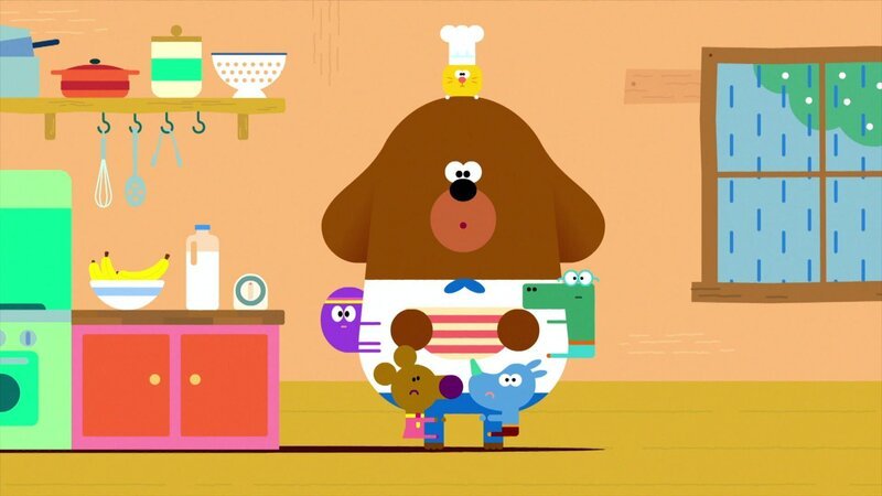 Die Quirlies haben Angst vor einem Gewitter, doch Duggee fällt etwas ein. – Bild: WDR