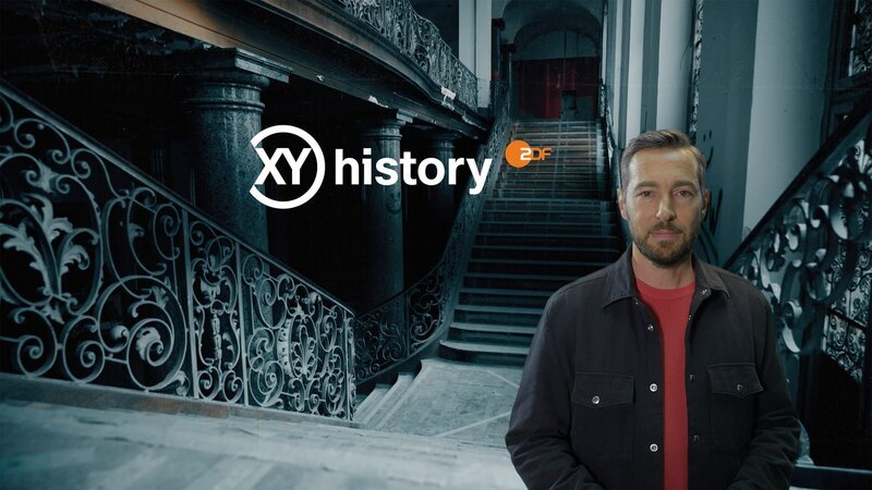 „XY history“ mit Presenter Sven Voss. – Bild: ZDF und Marcus von Kleist/​ZDF Grafik