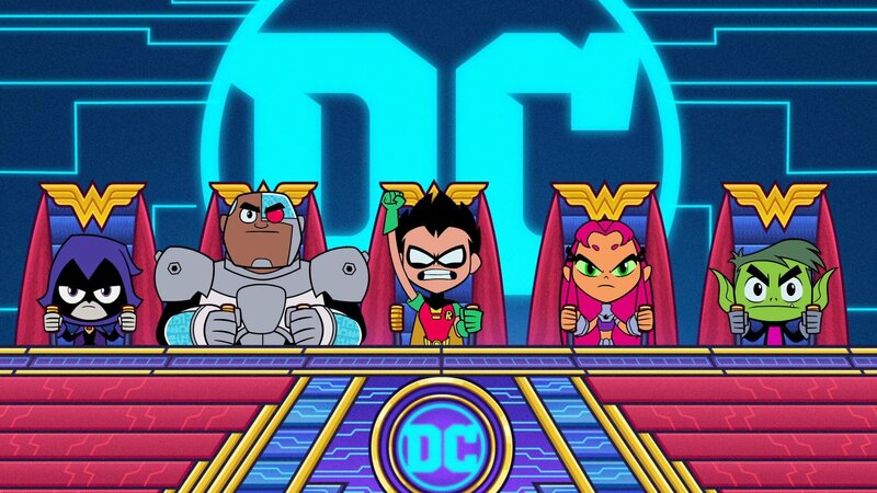 v.li.: Raven, Cyborg, Robin, Starfire, Beast Boy – Bild: TM and © 2020 The Cartoon Network, Inc. A WarnerMedia Company. All Rights Reserved.