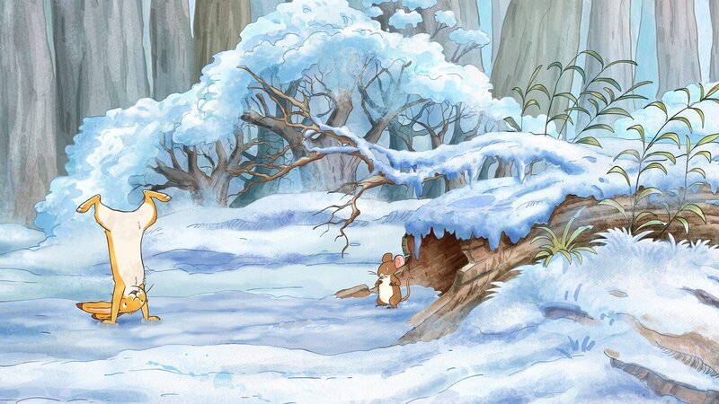 Der kleine Hase findet, dass am Kuddelmuddeltag alles ziemlich durcheinander ist. – Bild: KiKA/​SLR Productions Australia Pty.Ltd./​Scrawl Studios Pte Ltd./​hr/​ARD