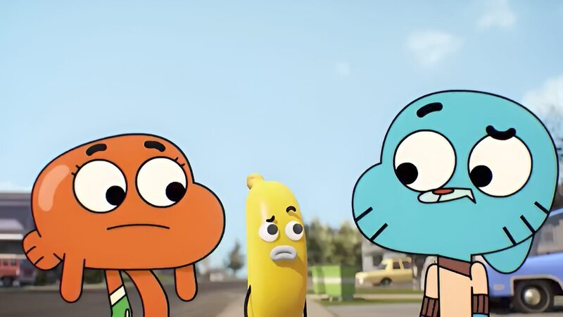v.li.: Darwin, Banana Joe, Gumball – Bild: TM & © 2015 CARTOON NETWORK. A TIME WARNER COMPANY. ALL RIGHTS RESERVED.