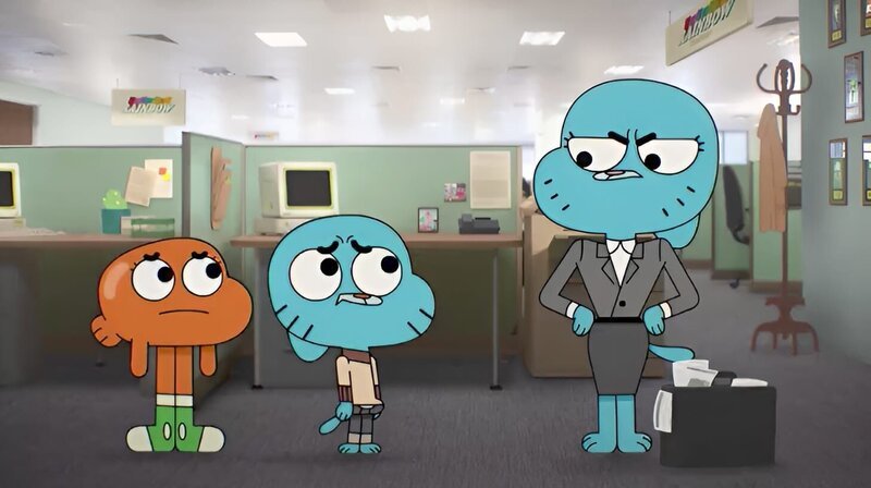 v.li.: Darwin, Gumball, Nicole – Bild: TM & © 2015 CARTOON NETWORK. A TIME WARNER COMPANY. ALL RIGHTS RESERVED.