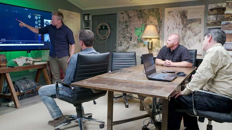 L-R: Travis Taylor, Thomas Winterton, Kaleb Bench und Erik Bard – Bild: THE HISTORY CHANNEL /​ Prometheus Entertainment
