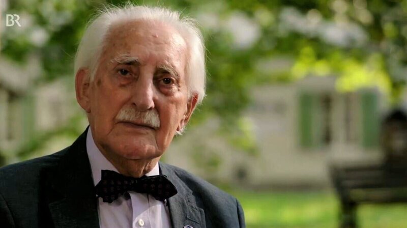 Es ist eine Begegnung, wie sie niemand von ihnen in dieser Form zuvor gehabt hat: Der 94-jährige Holocaust-Überlebende Dr. Leon Weintraub (im Bild), der Tätersohn Jens-Jürgen Ventzki und Julie Lindahl, die Enkeltochter eines SS-Mannes. – Bild: BR / BR Es ist eine Begegnung, wie sie niemand von ihnen in dieser Form zuvor gehabt hat: Der 94-jährige Holocaust-Überlebende Dr. Leon Weintraub (im Bild), der Tätersohn Jens-Jürgen Ventzki und Julie Lindahl, die Enkeltochter eines SS-Mannes. – Bild: BR / BR