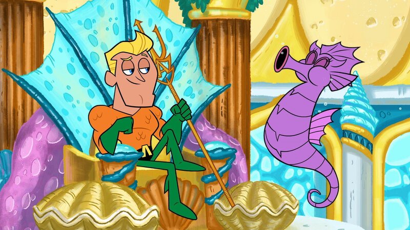 Aquaman (l.) – Bild: TM and © 2020 The Cartoon Network, Inc. A WarnerMedia Company. All Rights Reserved. /​ for show promotional use only