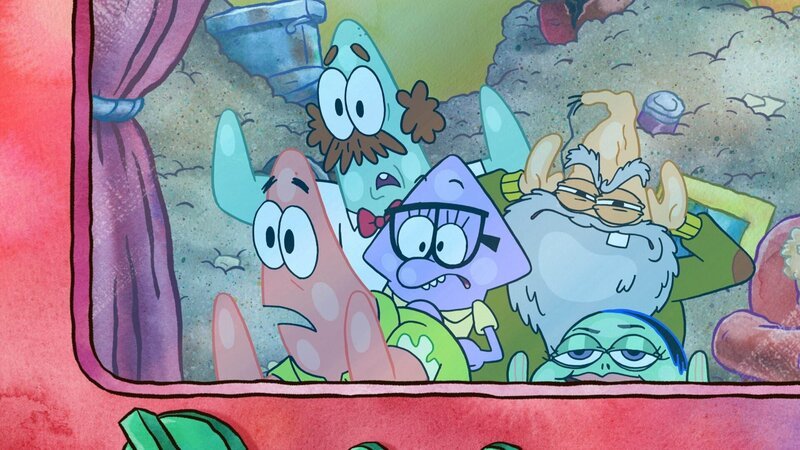 v.li.: Patrick, Cecil, Squidina, GrandPat, Slappy Laszlo – Bild: Paramount