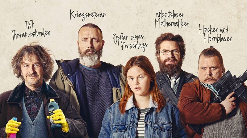 V. li. n. re.: Lennart (Lars Brygmann), Markus (Mads Mikkelsen), Mathilde (Andrea Heick Gadeberg), Otto (Nikolaj Lie Kaas) und Emmenthaler (Nicolas Bro) ziehen gegen das Verbrechen ins Feld! – Bild: Degeto/Splendid Film GmbH V. li. n. re.: Lennart (Lars Brygmann), Markus (Mads Mikkelsen), Mathilde (Andrea Heick Gadeberg), Otto (Nikolaj Lie Kaas) und Emmenthaler (Nicolas Bro) ziehen gegen das Verbrechen ins Feld! – Bild: Degeto/Splendid Film GmbH