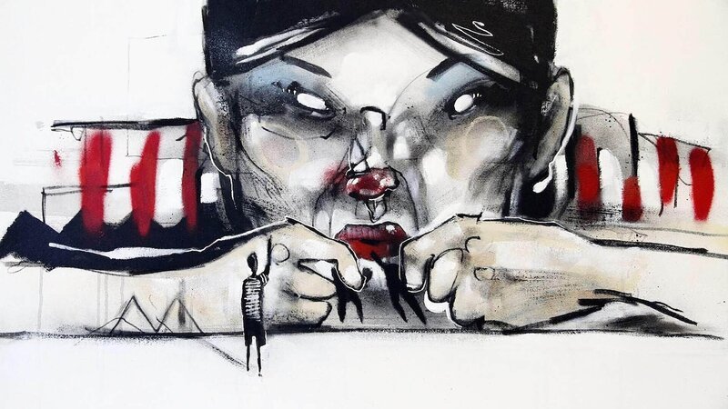 Ein Kunstwerk von Anothy Lister zur Street Faces Exhibition 2011. – Bild: TVNOW /​ Anthony Lister