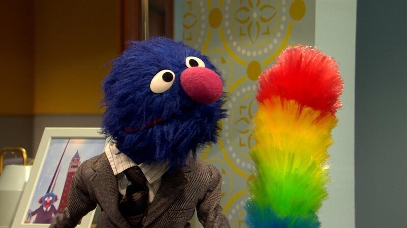 Grobi als Vertreter – Bild: NDR/​Studio Hamburg Produktion/​Sesame workshop
