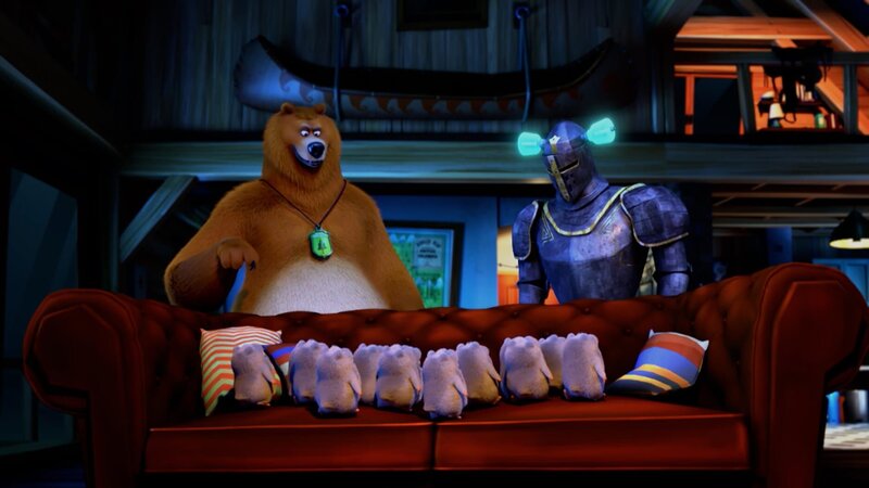 Grizzy (hinter, l.), die Lemminge (vorne) – Bild: Hari Productions