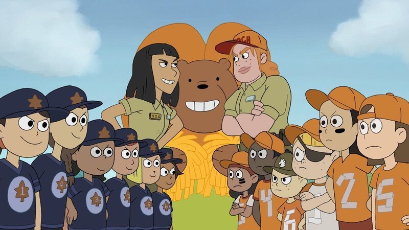 Hinter, v.li.: Ranger Zhao, Grizzly Bear, Dana Tabes – Bild: 2017 The Cartoon Network. A Time Warner Company.