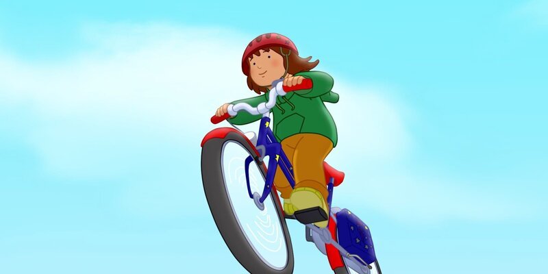 Mit ihrem neuen Fahrrad springt Laura über einen Hügel. – Bild: ZDF/​Mondo tv/​ZDF-E