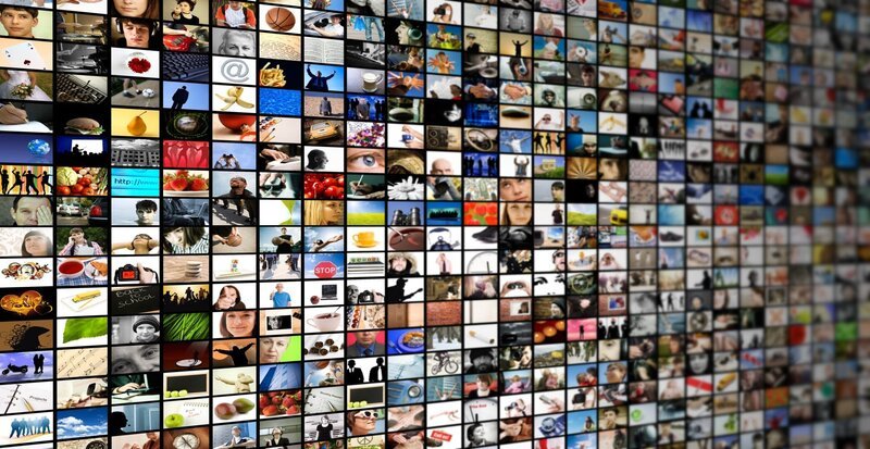 Fernsehen oder Internet-Streaming, hergestellt aus meinen Bildern und Fotos – Bild: Depositphotos