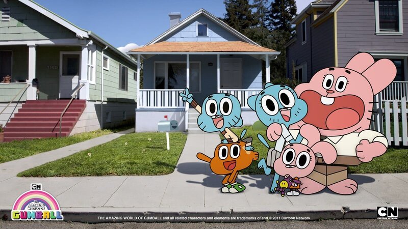 L-R: Gumball, Darwin, Nicole, Anais, Richard – Bild: Cartoon Network