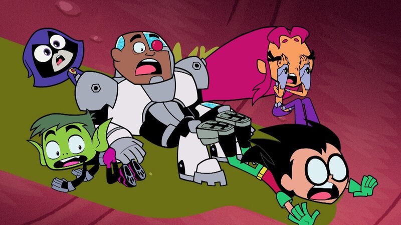 v.li: Raven, Beast Boy, Cyborg, Starfire, Robin – Bild: Cartoon Network