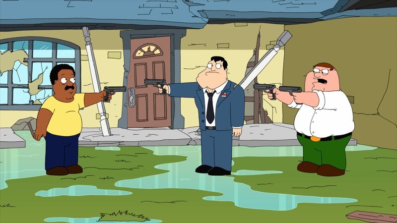 L-R: Cleveland Brown, Stan, Peter Griffin – Bild: ViacomCBS /​ FOX