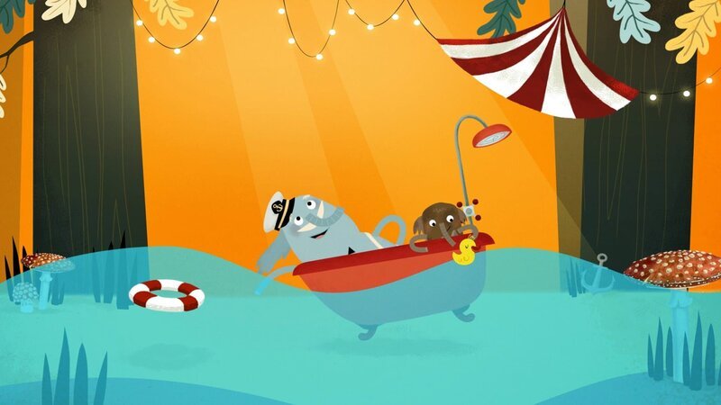 Charlie und Opa Günter erleben beide eine phantasievolle Reise auf dem Ozean. – Bild: rbb/​ahoifilm