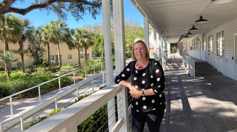 Louise Davidson-Schmich in der USA – Bild: SWR/Sebastian Hattop Louise Davidson-Schmich in der USA – Bild: SWR/Sebastian Hattop