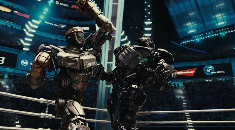 Kampf der Giganten: Atom (l.) versus Zeus (r.) – Bild: DREAMWORKS STUDIOS Kampf der Giganten: Atom (l.) versus Zeus (r.) – Bild: DREAMWORKS STUDIOS