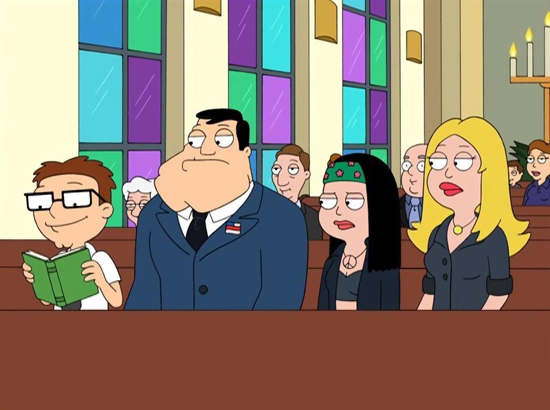 L-R: Steve, Stan, Hayley, Francine. – Bild: ViacomCBS